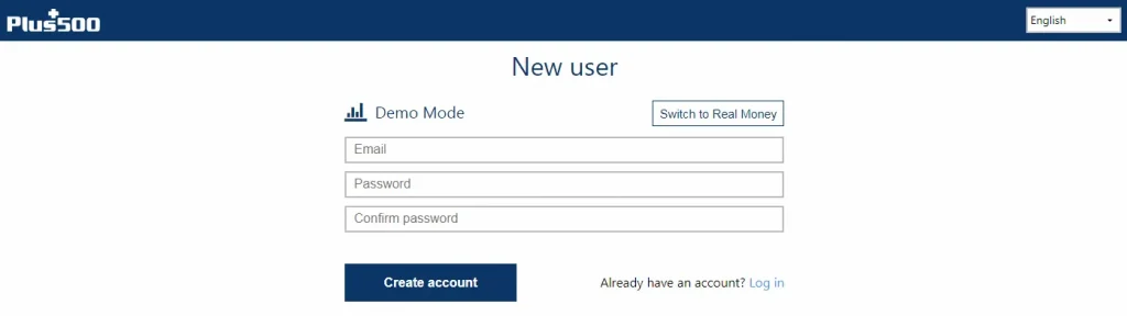 Plus500 Create account